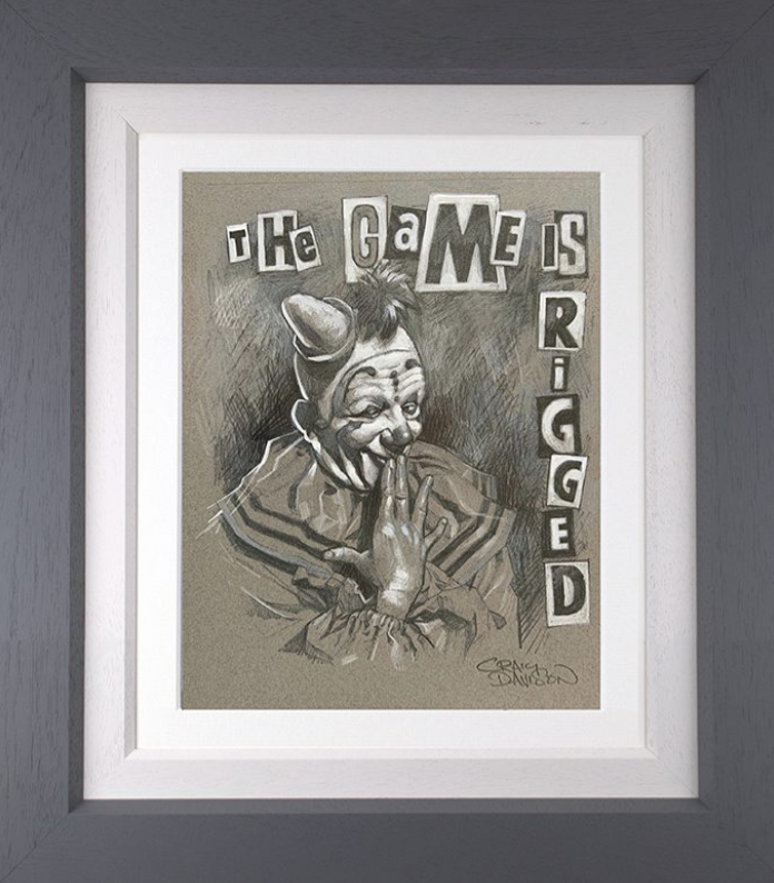 The Game Is Rigged Original Sketch Limited Edition by Craig Davison