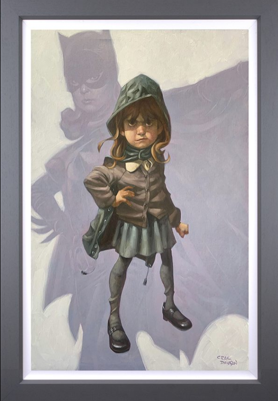 Gotham Girl Hand Embellished Canvas by Craig Davison