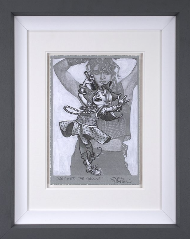 Get Into The Groove Original Sketch Limited Edition by Craig Davison