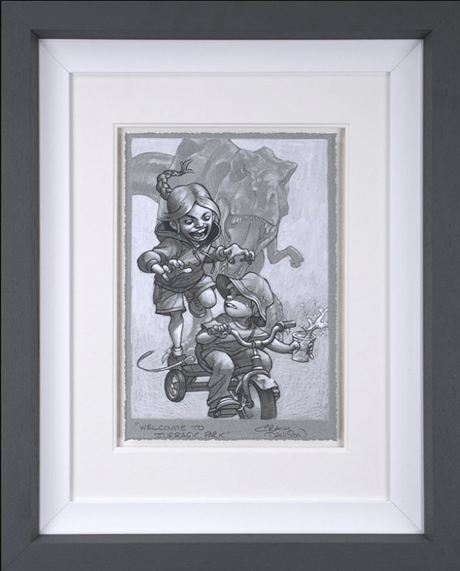 Keep Absolutely Still, He Vision is Based On Movement Original Sketch Limited Edition by Craig Davison