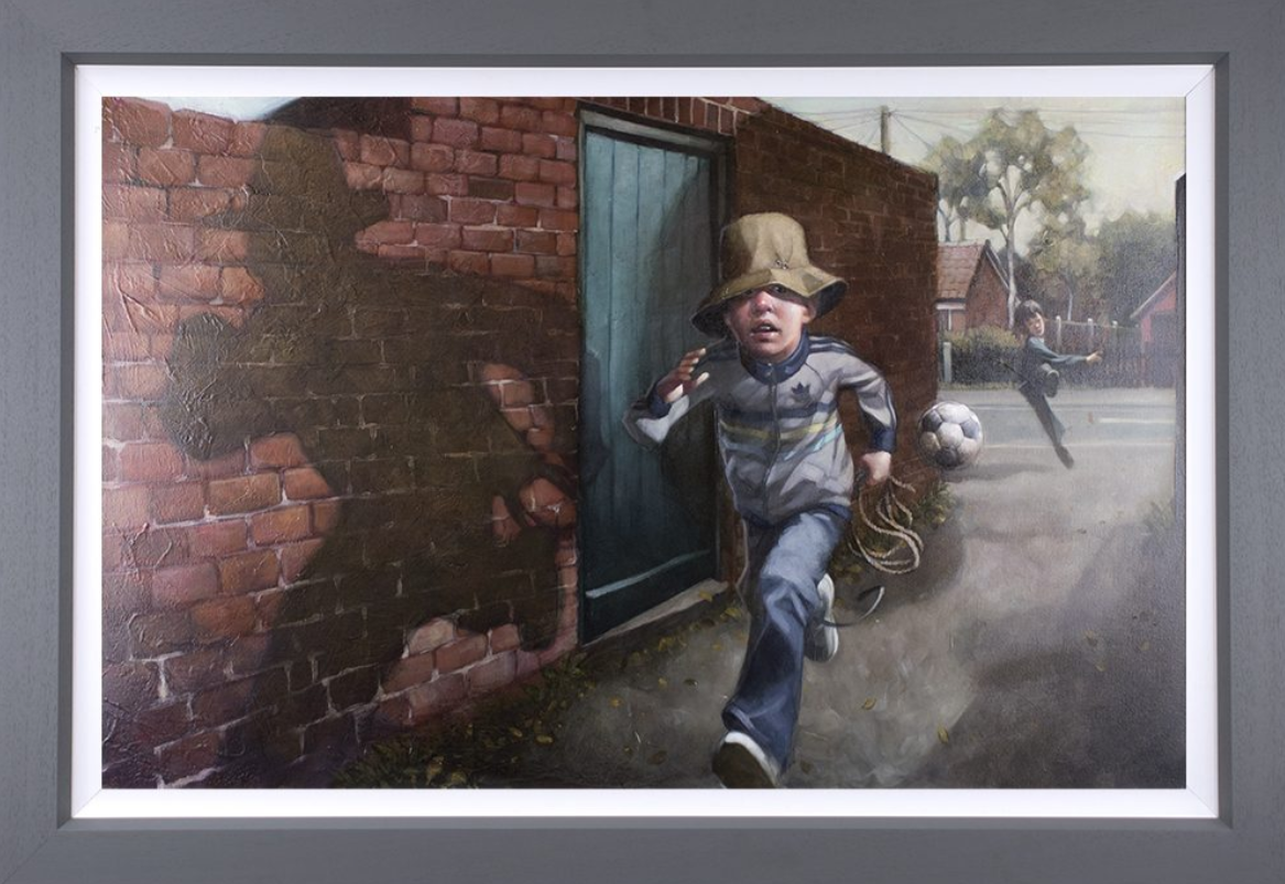 Whip It… Whip It Good! Hand Embellished Canvas by Craig Davison