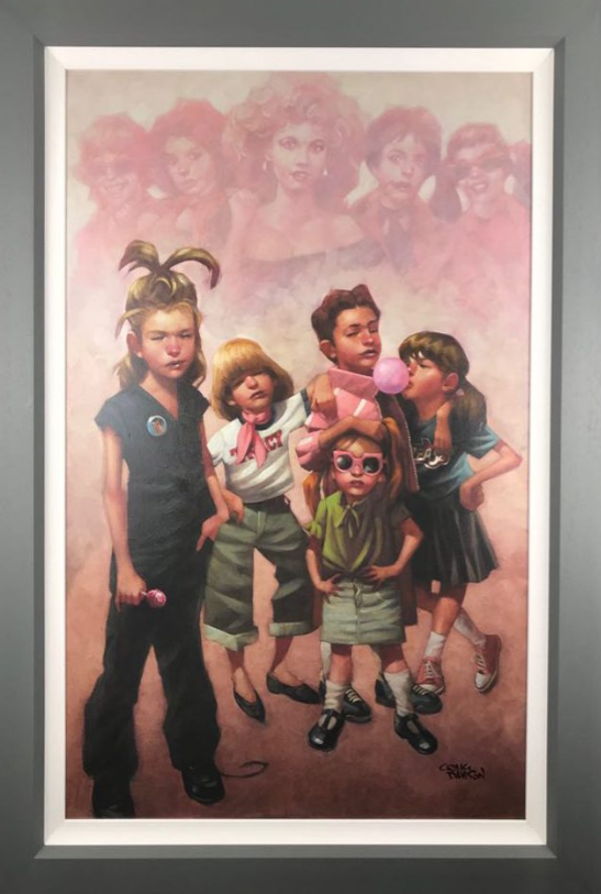 In The Pink Hand Embellished Canvas by Craig Davison