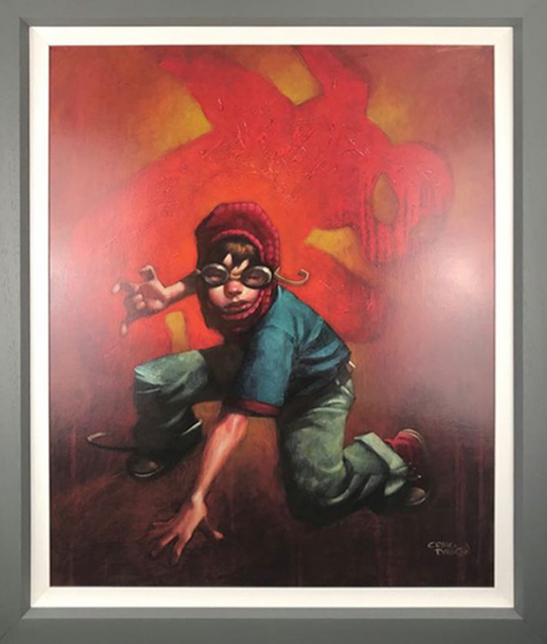 Web Designer Hand Embellished Canvas by Craig Davison