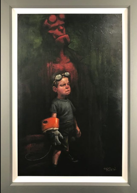 Hell Yeah Hand Embellished Canvas by Craig Davison