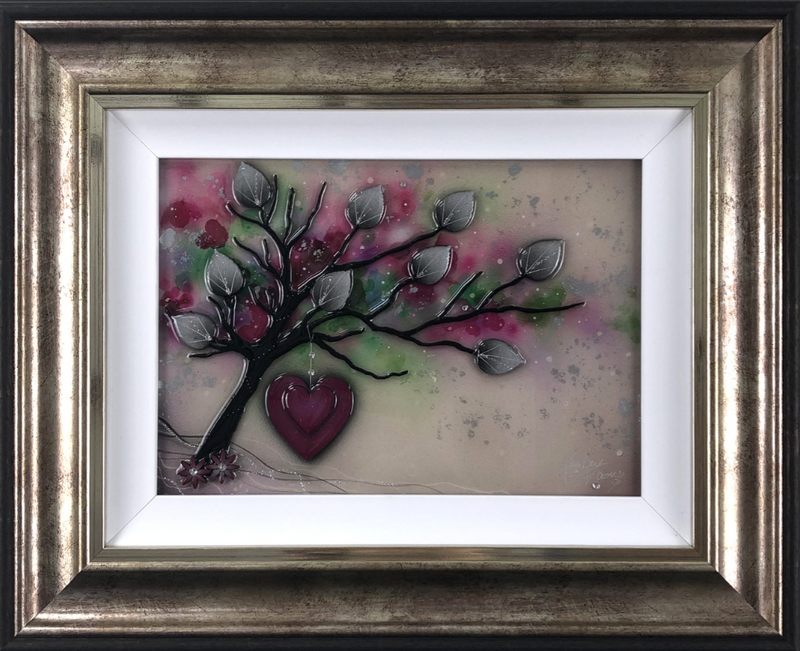 Colour Tree Red Heart Original by Kealey Farmer