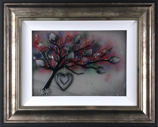 Colour Tree Grey Heart Original by Kealey Farmer