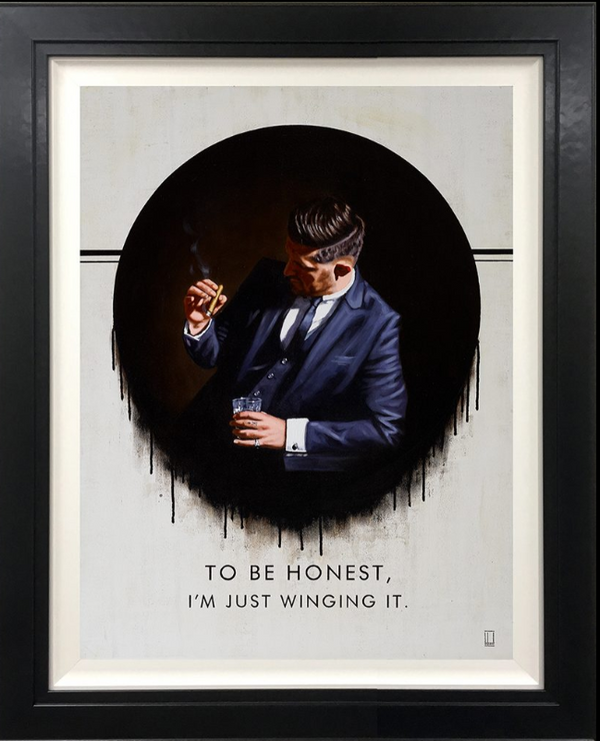 To Be Honest, I'm Just Winging It Hand Embellished Canvas by Richard Blunt