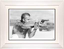 Bullitt From A Gun B&W by JJ Adams