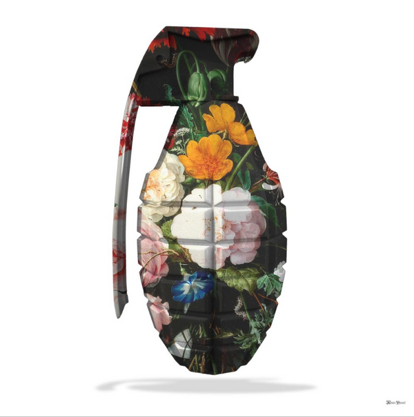 Floral Grenade Original by Monica Vincent