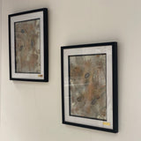 Agate Crystals Original Champagne Colour Display Duo