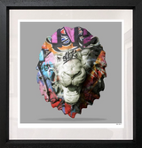 Lion Head Graffiti Limited Edition by Monica Vincent