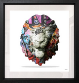 Lion Head Graffiti Limited Edition by Monica Vincent