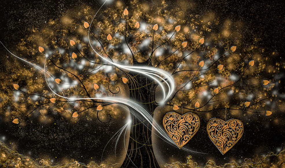 Power of Love Gold Large by Kealey Farmer