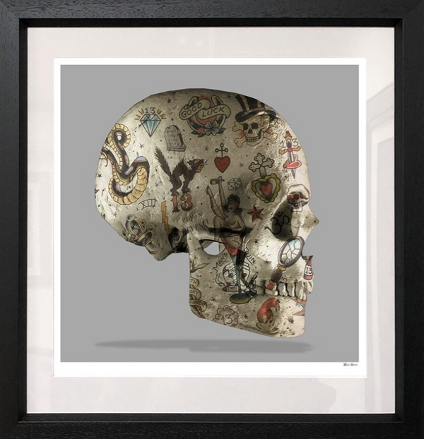 Tattoo Skull Side Limited Edition by Monica Vincent