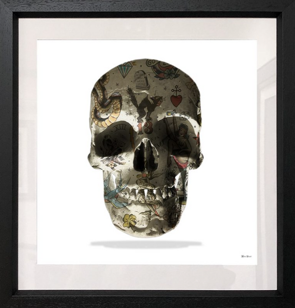 Tattoo Skull Limited Edition by Monica Vincent